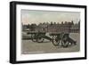 An Illustration of the Woolwich Barracks, with Two Canons in the Foreground-null-Framed Art Print