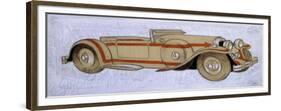 An Illustration Showing a 1924 Delage with Coachwork by Letourneur Et Marchand-Ernst Deutsch-dryden-Framed Giclee Print