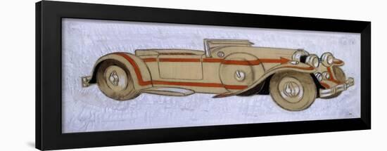 An Illustration Showing a 1924 Delage with Coachwork by Letourneur Et Marchand-Ernst Deutsch-dryden-Framed Giclee Print