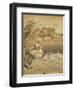 An Illustration to 'English Fairy Tales': Tattercoats Dancing While the Gooseherd Pipes-Arthur Rackham-Framed Giclee Print