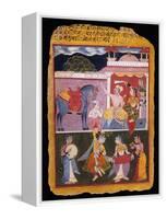 An Illustration to Rasikapriya of Keshav Das, Early 17th Century-null-Framed Stretched Canvas