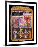 An Illustration to Rasikapriya of Keshav Das, Early 17th Century-null-Framed Premium Giclee Print