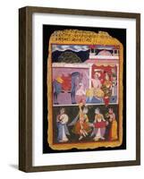 An Illustration to Rasikapriya of Keshav Das, Early 17th Century-null-Framed Giclee Print