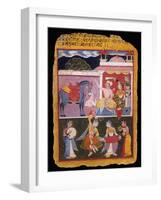 An Illustration to Rasikapriya of Keshav Das, Early 17th Century-null-Framed Giclee Print