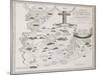 An Illustrative Map of Human Life, Deduced from Passages in Sacred Writ, 1833-John Ping-Mounted Giclee Print