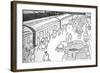 An Illusttration of a 1930S Railway Station, 1937-null-Framed Giclee Print