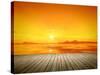 An Image of a Beautiful Golden Sunset over the Ocean-magann-Stretched Canvas