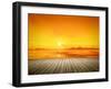 An Image of a Beautiful Golden Sunset over the Ocean-magann-Framed Photographic Print