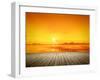 An Image of a Beautiful Golden Sunset over the Ocean-magann-Framed Photographic Print