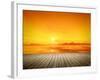 An Image of a Beautiful Golden Sunset over the Ocean-magann-Framed Photographic Print