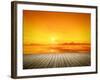 An Image of a Beautiful Golden Sunset over the Ocean-magann-Framed Photographic Print