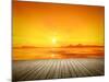 An Image of a Beautiful Golden Sunset over the Ocean-magann-Mounted Photographic Print