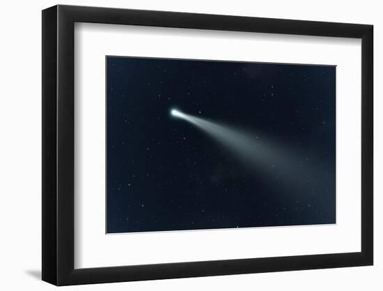 An Image of a Comet in the Deep Space-magann-Framed Photographic Print