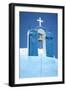 An Image of a Nice Church Bell at Santorini Greece-magann-Framed Photographic Print