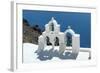 An Image of Nice Church Bells at Santorini Greece-magann-Framed Photographic Print
