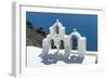 An Image of Nice Church Bells at Santorini Greece-magann-Framed Photographic Print