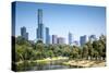 An Image of the Nice Skyline of Melbourne-magann-Stretched Canvas