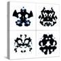 An Image Of The Rorschach Test Ink Blots-magann-Stretched Canvas