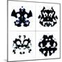 An Image Of The Rorschach Test Ink Blots-magann-Mounted Art Print