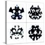 An Image Of The Rorschach Test Ink Blots-magann-Stretched Canvas