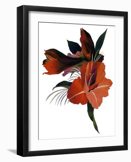 An imaginary flower based on an amaryllis-Hiroyuki Izutsu-Framed Giclee Print