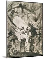 An Imaginary Prison: Plate IX from the Carceri D'Invenzione Series, circa 1745-Giovanni Battista Piranesi-Mounted Giclee Print