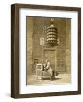 An Imam Reading the Koran in the Mosque of the Sultan, Morocco, 1817-Maurice Keating-Framed Giclee Print