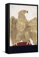 An Imperial Eagle, 1928 (Coloured Wood Engraving)-Francois-Louis Schmied-Framed Stretched Canvas