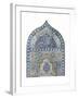 An Important Diyarbekir Tile Mihrab of Ogival Arched Form Comprising Twelve Tiles, circa 1570-null-Framed Giclee Print