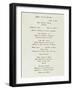 An Important First Class Passenger Menu from the R.M.S. Titanic, Cafe Parisien-null-Framed Giclee Print