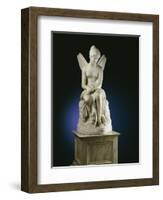 An Important Italian White Marble Figure of Psyche Abandoned, 1st Half 19th Century-Pietro Tenerani-Framed Giclee Print