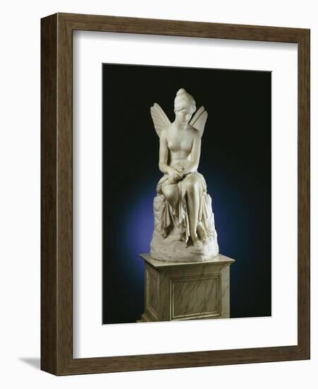 An Important Italian White Marble Figure of Psyche Abandoned, 1st Half 19th Century-Pietro Tenerani-Framed Giclee Print