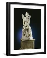 An Important Italian White Marble Figure of Psyche Abandoned, 1st Half 19th Century-Pietro Tenerani-Framed Giclee Print