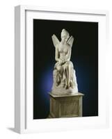 An Important Italian White Marble Figure of Psyche Abandoned, 1st Half 19th Century-Pietro Tenerani-Framed Giclee Print