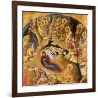 An Important Late Byzantine Icon of the Nativity of Christ, 15th Century-null-Framed Giclee Print