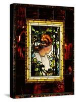 An Important Leaded Glass Portrait Window, Dated Prior 1900-Tiffany Studios-Stretched Canvas