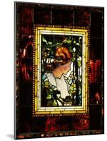 An Important Leaded Glass Portrait Window, Dated Prior 1900-Tiffany Studios-Mounted Giclee Print