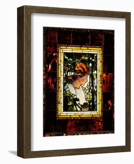 An Important Leaded Glass Portrait Window, Dated Prior 1900-Tiffany Studios-Framed Giclee Print