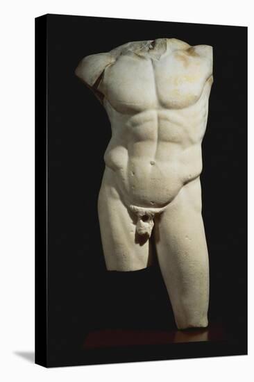 An Important Roman Marble Torso of the Diadumenos of Polykeitos-null-Stretched Canvas