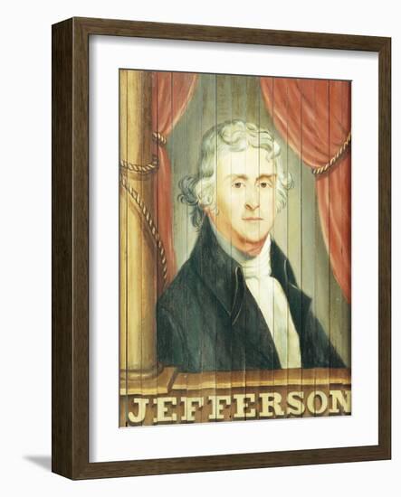 An Important Tavern Sign Depicting Thomas Jefferson and James Madison-Dirk Van Erp-Framed Giclee Print