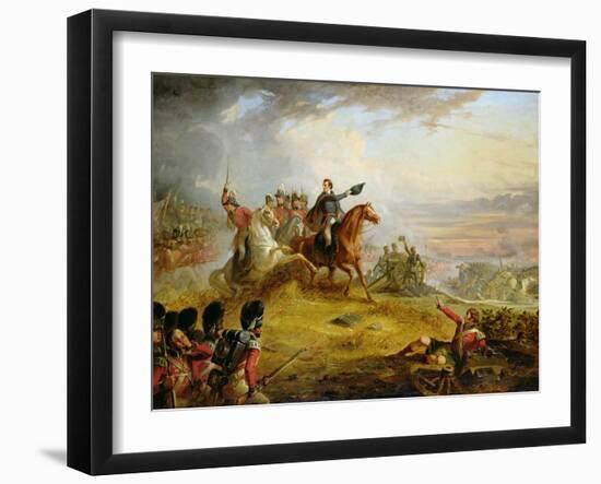 An Incident at the Battle of Waterloo in 1815-Thomas Jones Barker-Framed Giclee Print