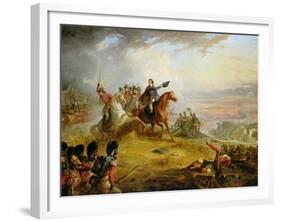 An Incident at the Battle of Waterloo in 1815-Thomas Jones Barker-Framed Giclee Print