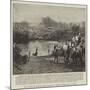 An Incident in a South African Campaign, Swimming Horses across a River-null-Mounted Giclee Print