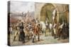 An Incident in the Peninsular War-Robert Alexander Hillingford-Stretched Canvas