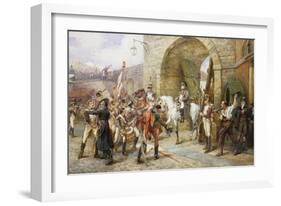 An Incident in the Peninsular War-Robert Alexander Hillingford-Framed Giclee Print