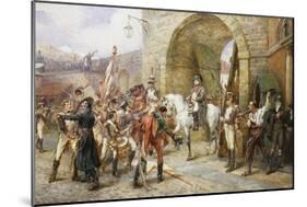 An Incident in the Peninsular War-Robert Alexander Hillingford-Mounted Giclee Print