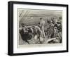 An Incident of the Blockade of Crete, a British Liner Stopped by a Warship-William Small-Framed Giclee Print