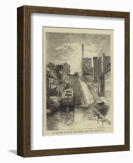 An Inclined Plane on the Morris Canal, New Jersey, USA-null-Framed Giclee Print