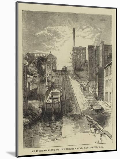 An Inclined Plane on the Morris Canal, New Jersey, USA-null-Mounted Giclee Print