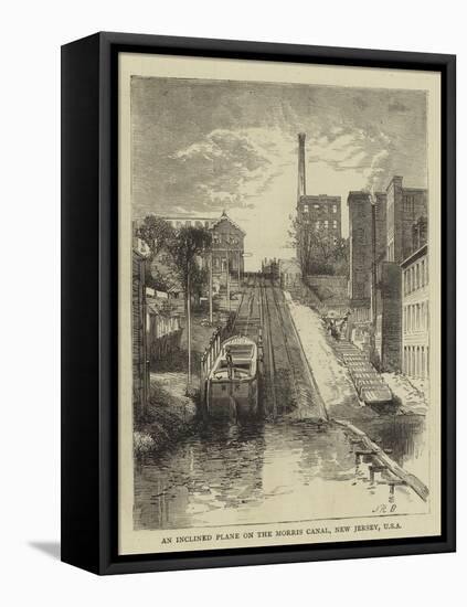 An Inclined Plane on the Morris Canal, New Jersey, USA-null-Framed Stretched Canvas